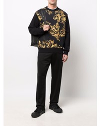 schwarzes bedrucktes Sweatshirt von VERSACE JEANS COUTURE