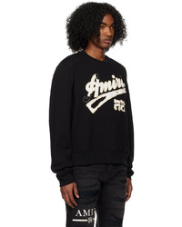schwarzes bedrucktes Sweatshirt von Amiri