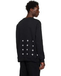 schwarzes bedrucktes Sweatshirt von Ksubi