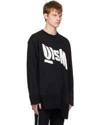 schwarzes bedrucktes Sweatshirt von Undercoverism