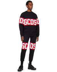 schwarzes bedrucktes Sweatshirt von Gcds