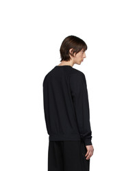 schwarzes bedrucktes Sweatshirt von Lemaire