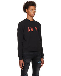 schwarzes bedrucktes Sweatshirt von Amiri