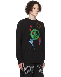 schwarzes bedrucktes Sweatshirt von Givenchy