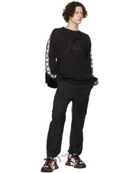 schwarzes bedrucktes Sweatshirt von Dolce & Gabbana