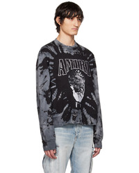 schwarzes bedrucktes Sweatshirt von Amiri