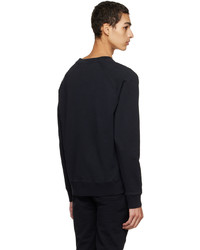 schwarzes bedrucktes Sweatshirt von MAISON KITSUNÉ