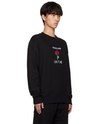 schwarzes bedrucktes Sweatshirt von VERSACE JEANS COUTURE