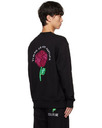 schwarzes bedrucktes Sweatshirt von VERSACE JEANS COUTURE