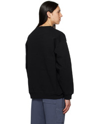 schwarzes bedrucktes Sweatshirt von Dime
