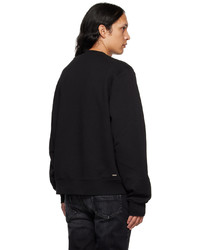 schwarzes bedrucktes Sweatshirt von Amiri