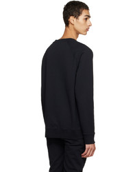 schwarzes bedrucktes Sweatshirt von MAISON KITSUNÉ