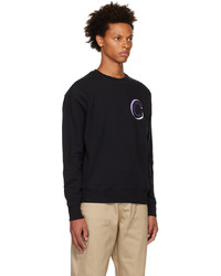 schwarzes bedrucktes Sweatshirt von Clot