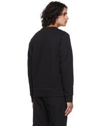 schwarzes bedrucktes Sweatshirt von Alexander McQueen