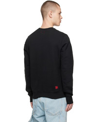 schwarzes bedrucktes Sweatshirt von Clot