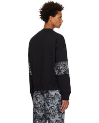 schwarzes bedrucktes Sweatshirt von VERSACE JEANS COUTURE