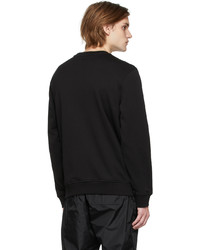schwarzes bedrucktes Sweatshirt von Moncler