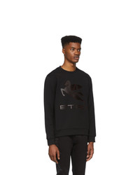 schwarzes bedrucktes Sweatshirt von Etro