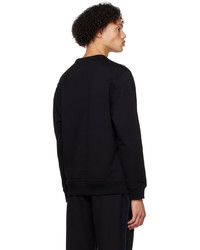 schwarzes bedrucktes Sweatshirt von Burberry