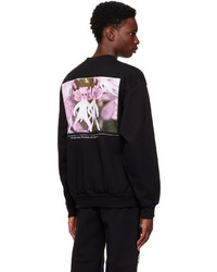 schwarzes bedrucktes Sweatshirt von Online Ceramics