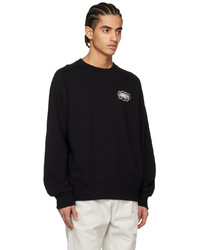 schwarzes bedrucktes Sweatshirt von Sacai