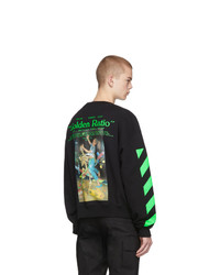 schwarzes bedrucktes Sweatshirt von Off-White