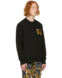 schwarzes bedrucktes Sweatshirt von VERSACE JEANS COUTURE