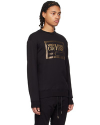 schwarzes bedrucktes Sweatshirt von VERSACE JEANS COUTURE