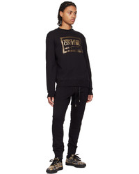 schwarzes bedrucktes Sweatshirt von VERSACE JEANS COUTURE