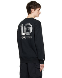 schwarzes bedrucktes Sweatshirt von AAPE BY A BATHING APE