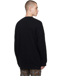 schwarzes bedrucktes Sweatshirt von Undercover
