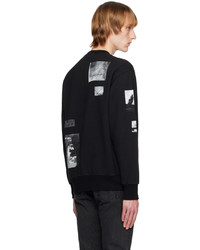 schwarzes bedrucktes Sweatshirt von Undercover