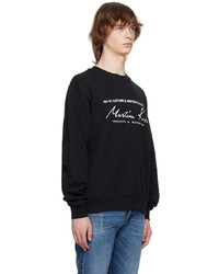 schwarzes bedrucktes Sweatshirt von Martine Rose