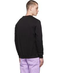 schwarzes bedrucktes Sweatshirt von Versace