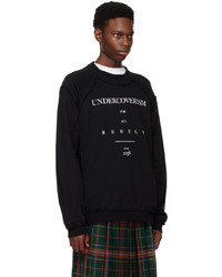 schwarzes bedrucktes Sweatshirt von Undercoverism