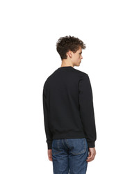 schwarzes bedrucktes Sweatshirt von Coach 1941