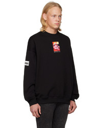 schwarzes bedrucktes Sweatshirt von Diesel