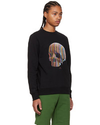 schwarzes bedrucktes Sweatshirt von Ps By Paul Smith