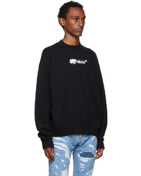 schwarzes bedrucktes Sweatshirt von Off-White