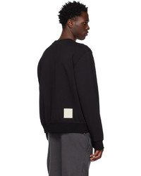 schwarzes bedrucktes Sweatshirt von Bally