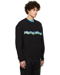 schwarzes bedrucktes Sweatshirt von Moschino