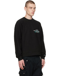 schwarzes bedrucktes Sweatshirt von Reese Cooper® 