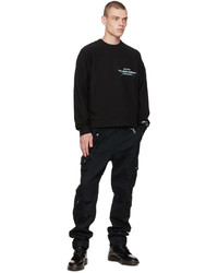 schwarzes bedrucktes Sweatshirt von Reese Cooper® 