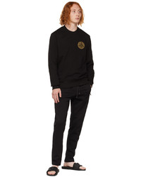 schwarzes bedrucktes Sweatshirt von VERSACE JEANS COUTURE