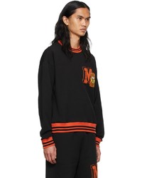 schwarzes bedrucktes Sweatshirt von Moschino