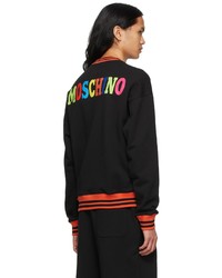 schwarzes bedrucktes Sweatshirt von Moschino