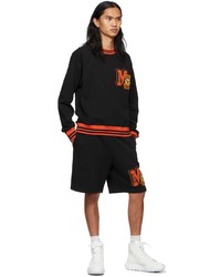 schwarzes bedrucktes Sweatshirt von Moschino