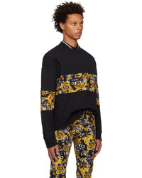 schwarzes bedrucktes Sweatshirt von VERSACE JEANS COUTURE