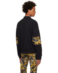 schwarzes bedrucktes Sweatshirt von VERSACE JEANS COUTURE