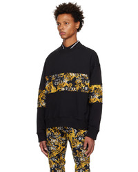 schwarzes bedrucktes Sweatshirt von VERSACE JEANS COUTURE